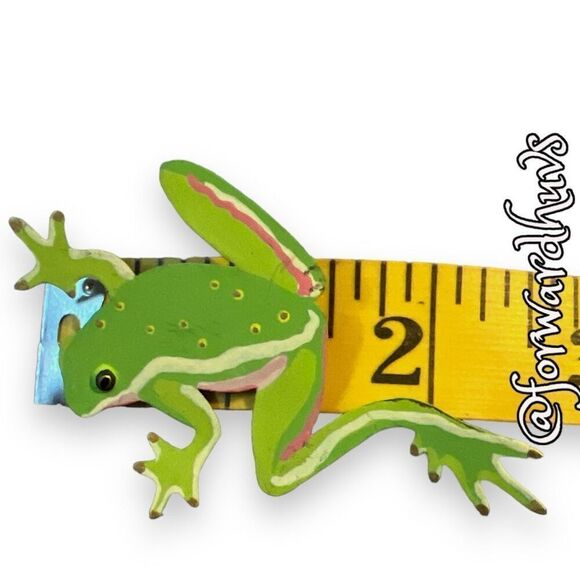 Bundle Sale 3 for $15 | Hand Crafted | Signed B. Cuhla | Frog Brooch - Picture 10 of 13
